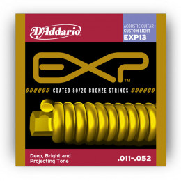 D'ADDARIO EXP13 Набор 6 струн для гитары акустик бронза 011-052