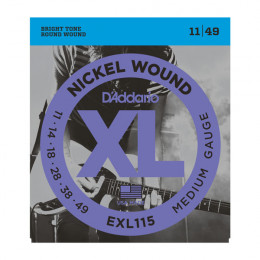 D'ADDARIO EXL115 Набор 6 струн для гитары электро никель 011-049