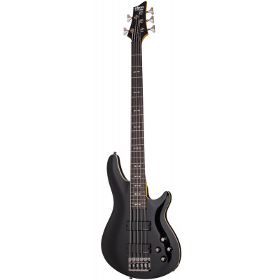 Schecter OMEN-5 BLK Бас-гитара пятиструнная, 2 звуконосителя, корпус липа, гриф клен/палисандр Schecter OMEN-5 BLK Бас-гитара пятиструнная, 2 звуконосителя, корпус липа, гриф клен/палисандр