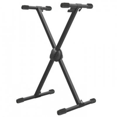 BESPECO KS12 Стойка для клавишных, материал: сталь, цвет: чёрный (коробка 4шт)