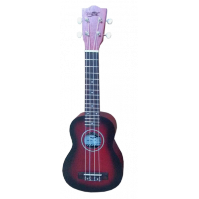 Kaimana UK-21 RDS Укулеле сопрано, цвет красный санбёрст