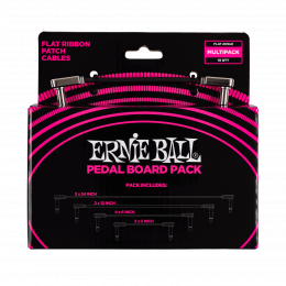 Ernie Ball 6224 набор соединительных кабелей, угловой джек/угловой джек, чёрный