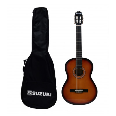 Suzuki SCG-2S+4/4SB кл.гитара размер 4/4, нейлоновые струны, чехол в комплекте/анкер/санберст