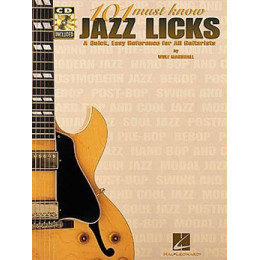 MusicSales HLE00695433 - 101 MUST KNOW JAZZ LICKS TAB BOOK/CD