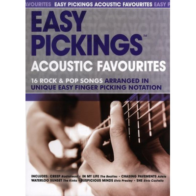 MusicSales AM991793 - EASY PICKINGS ACOUSTIC FAVOURITES GUITAR BOOK