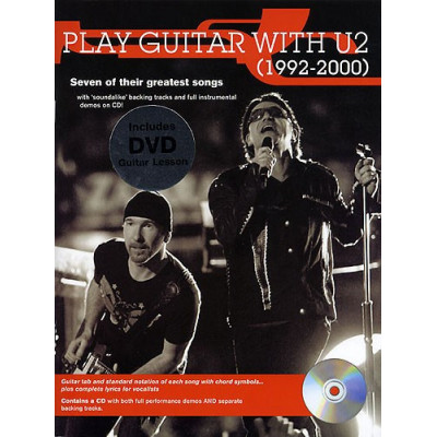MusicSales AM983675 - PLAY GUITAR WITH U2 1992-2000 DVD EDITION GUITAR... MusicSales AM983675 - PLAY GUITAR WITH U2 1992-2000 DVD EDITION GUITAR...