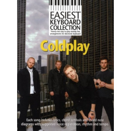 MusicSales AM988889 - EASIEST KEYBOARD COLLECTION COLDPLAY MLC/KBD BOOK