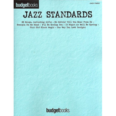 MusicSales HLE90002638 - BUDGETBOOKS JAZZ STANDARDS (EASY PIANO) PVG MusicSales HLE90002638 - BUDGETBOOKS JAZZ STANDARDS (EASY PIANO) PVG
