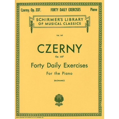 MusicSales GS25308 / HL50253080 - Carl Czerny: Forty Daily Exercises... MusicSales GS25308 / HL50253080 - Carl Czerny: Forty Daily Exercises...
