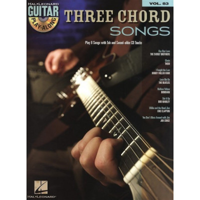 MusicSales HL00700178 GUITAR PLAY ALONG VOLUME 83 THREE CHORD SONGS GUITAR... MusicSales HL00700178 GUITAR PLAY ALONG VOLUME 83 THREE CHORD SONGS GUITAR...