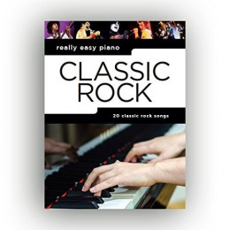 MusicSales AM1012891 - REALLY EASY PIANO CLASSIC ROCK PIANO BOOK