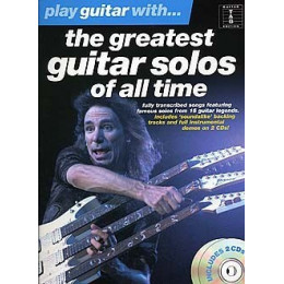 MusicSales AM984401 - PLAY GUITAR WITH THE GREATEST GUITAR SOLOS OF ALL...