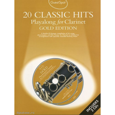 MusicSales AM960729 - GUEST SPOT 20 CLASSIC HITS PLAYALONG FOR CLARINET... MusicSales AM960729 - GUEST SPOT 20 CLASSIC HITS PLAYALONG FOR CLARINET...