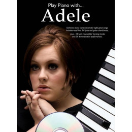 MusicSales AM1003453 - PLAY PIANO WITH ADELE PIANO VOCAL GUITAR BOOK/CD MusicSales AM1003453 - PLAY PIANO WITH ADELE PIANO VOCAL GUITAR BOOK/CD