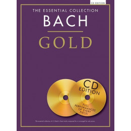 MusicSales CH79871 - BACH GOLD ESSENTIAL COLLECTION PIANO BOOK/2CD MusicSales CH79871 - BACH GOLD ESSENTIAL COLLECTION PIANO BOOK/2CD