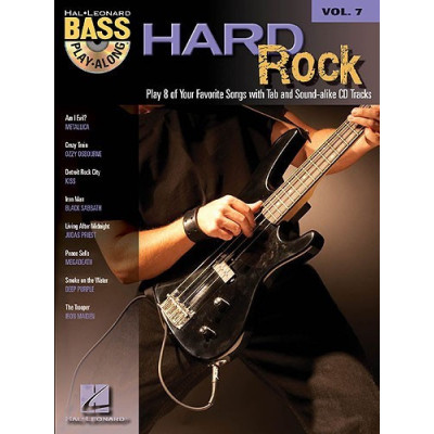 MusicSales HL00699676 BASS GUITAR PLAY ALONG VOLUME 7 HARD ROCK BASS GUITAR... MusicSales HL00699676 BASS GUITAR PLAY ALONG VOLUME 7 HARD ROCK BASS GUITAR...