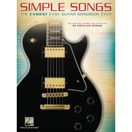 MusicSales HL00141256 - SIMPLE SONGS THE EASIEST EASY GUITAR SONGBOOK EVER...
