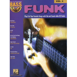 MusicSales HL00699680 - BASS PLAY ALONG VOLUME 5 FUNK BASS GUITAR BK/CD MusicSales HL00699680 - BASS PLAY ALONG VOLUME 5 FUNK BASS GUITAR BK/CD