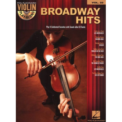 MusicSales HL00842567 - VIOLIN PLAY ALONG VOLUME 22 BROADWAY HITS VLN BK/CD MusicSales HL00842567 - VIOLIN PLAY ALONG VOLUME 22 BROADWAY HITS VLN BK/CD