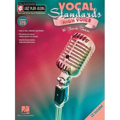 MusicSales HL00843190 - JAZZ PLAY ALONG VOLUME 129 VOCAL STANDARDS HIGH... MusicSales HL00843190 - JAZZ PLAY ALONG VOLUME 129 VOCAL STANDARDS HIGH...
