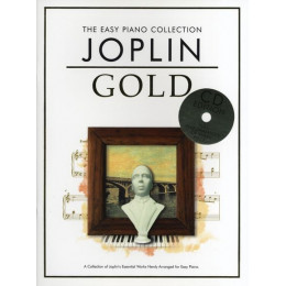 MusicSales CH78782 - THE EASY PIANO COLLECTION JOPLIN GOLD EASY PIANO BOOK/CD