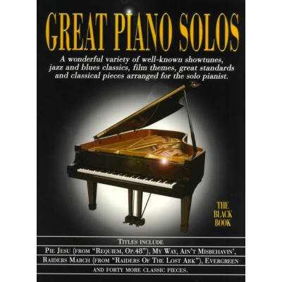 MusicSales AM970167R - GREAT PIANO SOLOS THE BLACK BOOK REVISED EDITION... MusicSales AM970167R - GREAT PIANO SOLOS THE BLACK BOOK REVISED EDITION...