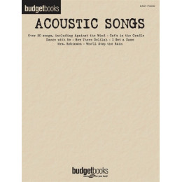 MusicSales HL00111972 BUDGET BOOKS ACOUSTIC SONGS EASY PIANO PF BK MusicSales HL00111972 BUDGET BOOKS ACOUSTIC SONGS EASY PIANO PF BK