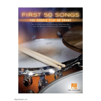 MusicSales HL00175795 - FIRST 50 SONGS YOU SHOULD PLAY ON DRUMS BOOK