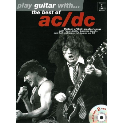 MusicSales AM998052 - PLAY GUITAR WITH THE BEST OF AC/DC GUITAR TAB BOOK/2CDS MusicSales AM998052 - PLAY GUITAR WITH THE BEST OF AC/DC GUITAR TAB BOOK/2CDS