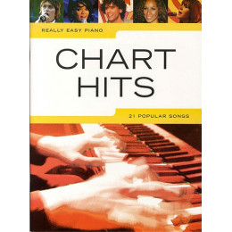 MusicSales AM993377 - REALLY EASY PIANO CHART HITS PIANO BOOK