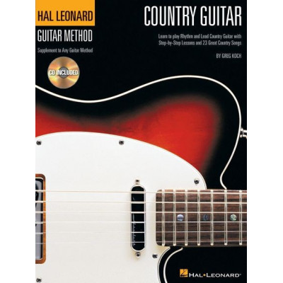 MusicSales HL00697337 HAL LEONARD GUITAR METHOD COUNTRY GUITAR GTR BK/CD MusicSales HL00697337 HAL LEONARD GUITAR METHOD COUNTRY GUITAR GTR BK/CD