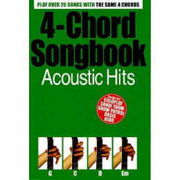 MusicSales AM987756 - 4-CHORD SONGBOOK ACOUSTIC HITS GUITAR BOOK