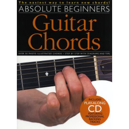 MusicSales AM969661 - ABSOLUTE BEGINNERS GUITAR CHORDS GTR BOOK/CD