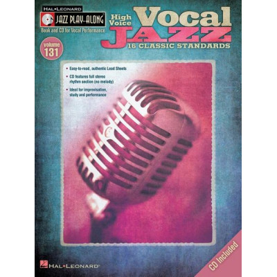 MusicSales HL00843192 - JAZZ PLAY ALONG VOLUME 131 VOCAL JAZZ HIGH VOICE... MusicSales HL00843192 - JAZZ PLAY ALONG VOLUME 131 VOCAL JAZZ HIGH VOICE...