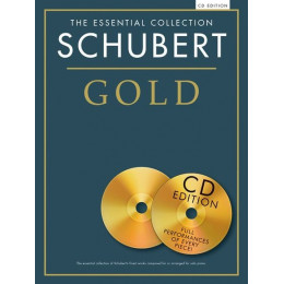 MusicSales CH80146 - THE ESSENTIAL COLLECTION SCHUBERT GOLD PIANO BOOK/2CD