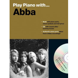 MusicSales AM963314 - PLAY PIANO WITH ABBA PIANO VOCAL GUITAR BOOK/CD