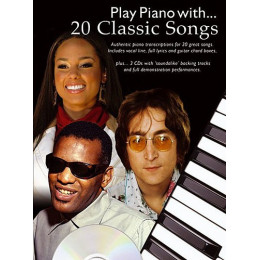 MusicSales AM992299 - PLAY PIANO WITH 20 CLASSIC SONGS PIANO VOCAL GUITAR...