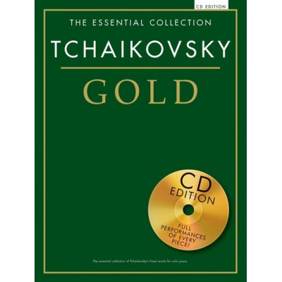MusicSales CH78815 - ESSENTIAL COLLECTION TCHAIKOVSKY GOLD PIANO BOOK/CD