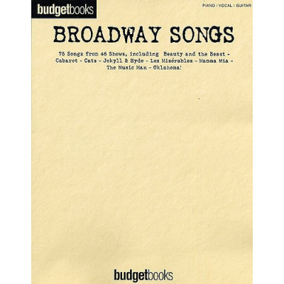MusicSales HLE90001923 - BUDGETBOOKS BROADWAY SONGS (PVG) MusicSales HLE90001923 - BUDGETBOOKS BROADWAY SONGS (PVG)
