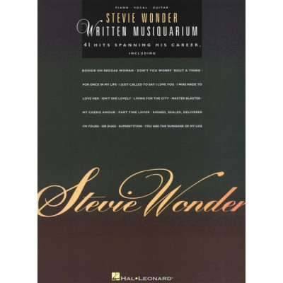 MusicSales HL00306288 STEVIE WONDER WRITTEN MUSIQUARIUM PIANO VOCAL GUITAR... MusicSales HL00306288 STEVIE WONDER WRITTEN MUSIQUARIUM PIANO VOCAL GUITAR...