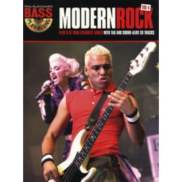 MusicSales HLE90003738 BASS PLAY-ALONG VOLUME 4 MODERN ROCK BGTR BOOK/CD