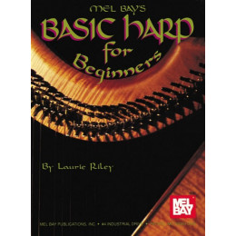 MusicSales MLB95109 - LAURIE RILEY: BASIC HARP FOR BEGINNERS BOOK