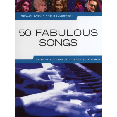 MusicSales AM999449 - REALLY EASY PIANO 50 FABULOUS SONGS PF BOOK