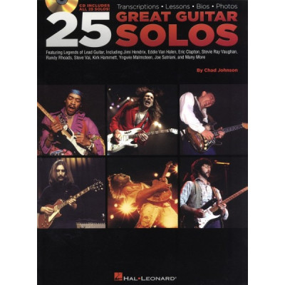 MusicSales HL00699721 - 25 GREAT GUITAR SOLOS TRANSCRIPTIONS LESSONS BIOS... MusicSales HL00699721 - 25 GREAT GUITAR SOLOS TRANSCRIPTIONS LESSONS BIOS...