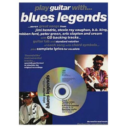 MusicSales AM958507 - PLAY GUITAR WITH BLUES LEGENDS GTR TAB BOOK/CD