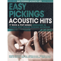 MusicSales AM991749 - EASY PICKINGS ACOUSTIC HITS GUITAR BOOK MusicSales AM991749 - EASY PICKINGS ACOUSTIC HITS GUITAR BOOK