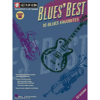 MusicSales HL00843023 - JAZZ PLAYALONG VOLUME 30 BLUES' BEST ALL Bb... MusicSales HL00843023 - JAZZ PLAYALONG VOLUME 30 BLUES' BEST ALL Bb...