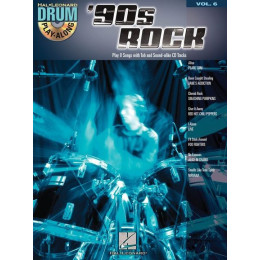 MusicSales HL00699746 - DRUM PLAY ALONG VOLUME 6 90S ROCK DRUMS BK/CD MusicSales HL00699746 - DRUM PLAY ALONG VOLUME 6 90S ROCK DRUMS BK/CD