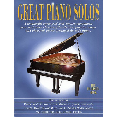 MusicSales AM89684 - GREAT PIANO SOLOS THE PLATINUM BOOK PF SOLO BOOK MusicSales AM89684 - GREAT PIANO SOLOS THE PLATINUM BOOK PF SOLO BOOK