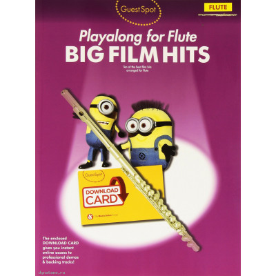 MusicSales AM1010240 - GUEST SPOT BIG FILM HITS FLUTE BOOK & DOWNLOAD CARD MusicSales AM1010240 - GUEST SPOT BIG FILM HITS FLUTE BOOK & DOWNLOAD CARD